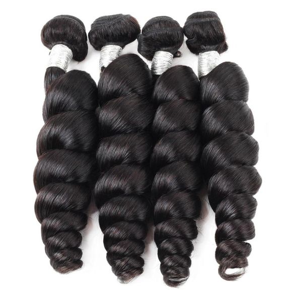 

ishow 12a loose wave raw human hair extensions 34 bundles for women all ages black 828inch natural color brazilian peruvian mala959804717