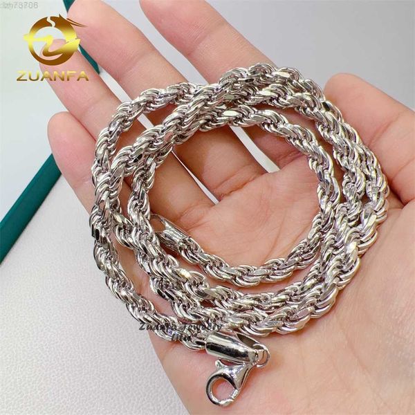 

wholesale lobster clasp 1.5mm 3mm 4mm 5mm 6mm plain rope chain 925 sterling silver necklace