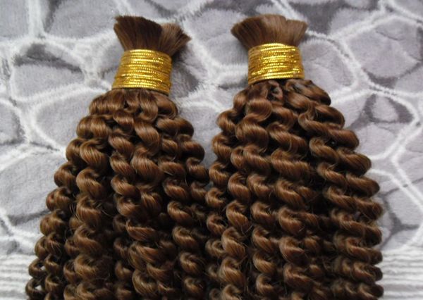 

brazilian braiding hair bulk no weft 2 bundles bulk afro kinky curly braiding hair 200g no weft human hair bulk for braiding2407436, Black
