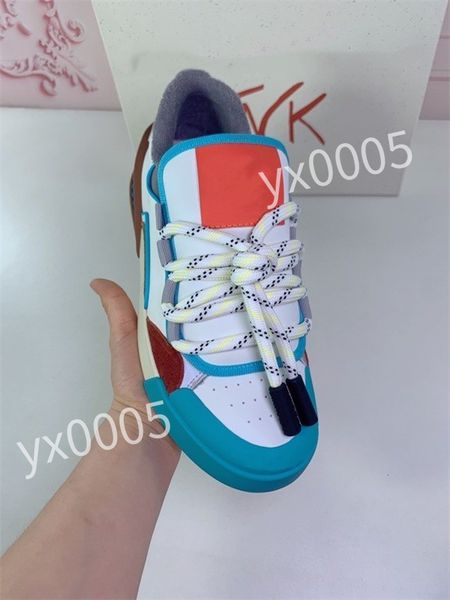 

2023 designer flat sneaker trainer casual shoes leather white letter overlays fashion platform men womens low sneakers, Black