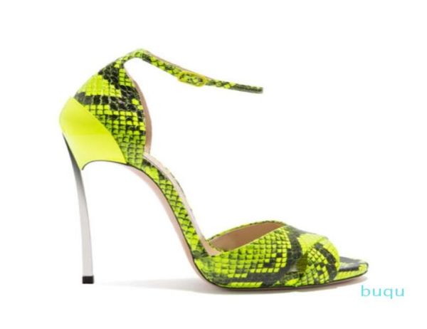 

2020 new design fashion lady039s sandals factory super quality stiletto heels snake leather fashion women sandal8871295, Black