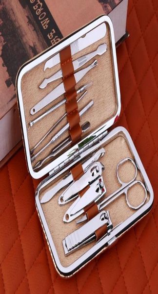 

12pcs manicure set stainless steel nail extension kit clipper cutters for manicure pedicure tools professional set for manicure2665023