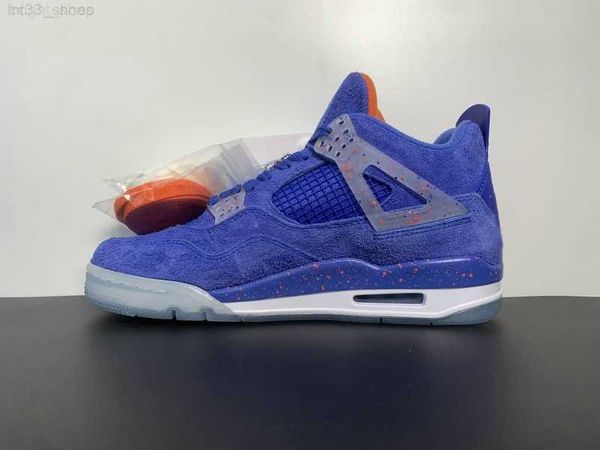 

2023 version basketball shoes jumpman 4s pe gators game royal white team orange fashion sport zapatos sneakers excellent quality come with b