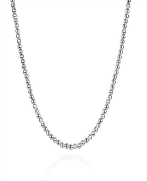 

brand new plated sterling silver necklace 18inchs4mm hollow bead necklace dhsn114 925 silver plate jewelry beaded neckla5601940