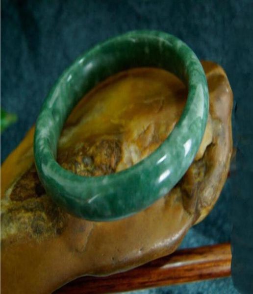 

5662mm natural floating flower handmade jade bracelet v1015962818, Black