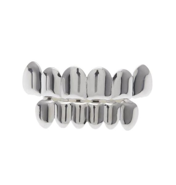 

new custom fit gold plated hip hop rock teeth grillz caps bottom grill set for christmas party vampire teeth2862301, Black