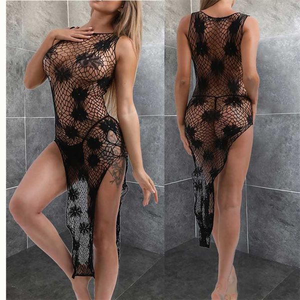 

28% off ribbon factory store printed with fishing net flowers. exciting lingerie for women cheongsam. attractive pajamas, Red;black