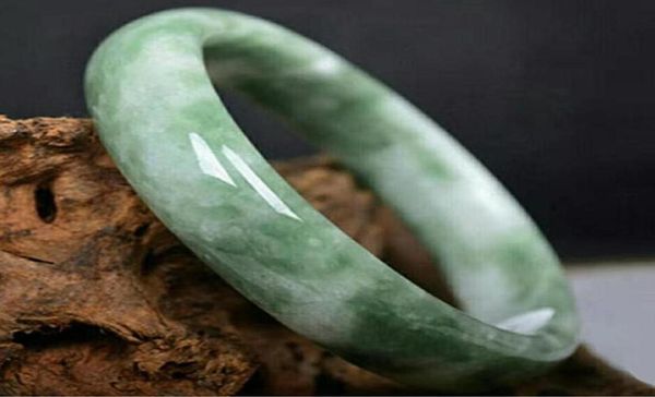 

5662mm natural floating flower handmade jade bracelet01233307265, Black