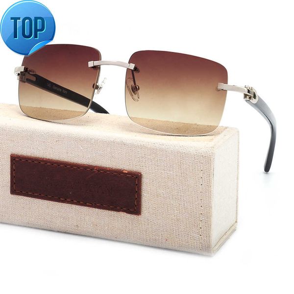 

brand name buffalo horn sunglasses with no rims natural ox horn glasses, White;black