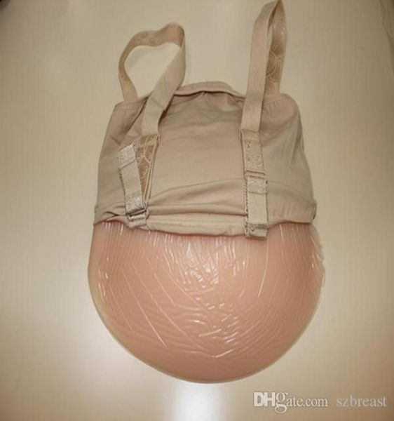 

cloth bag 1000g1500gpc silicone belly skin color artificial tummy for fake pregnancy whole and drop 8633777