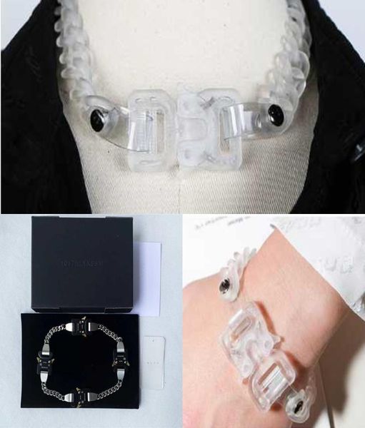 

alyx cubix mini necklaces men women 1017 alyx 9sm necklace chain link two colors metal buckle q08096025976, Silver