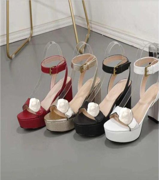 

2021 new women039s casual high heels sandals girls fashion summer cool chunky heel strap shoes lady outdoor dinner platfor7819197, Black