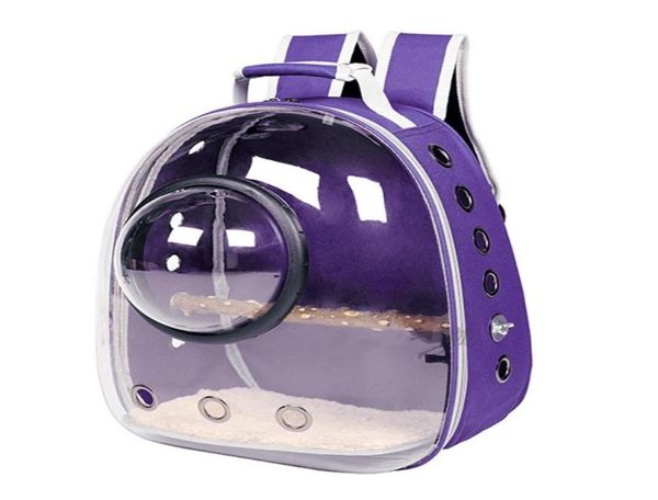 

backpack parrot carrier travel cage birds breathable transparent space1596701