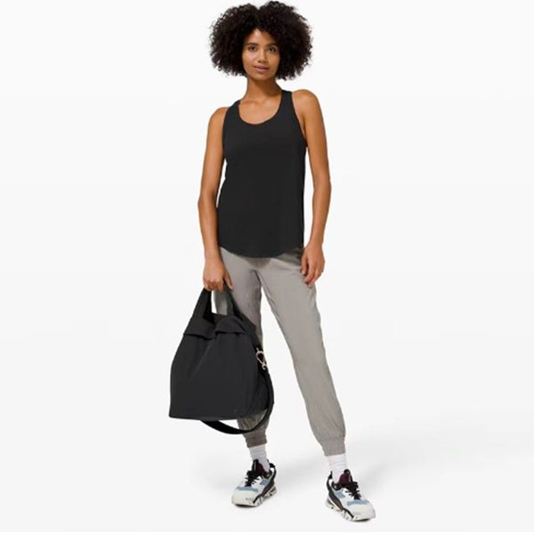 

lu-88 lulus women's fashion sports backpack crossbody carrying bag simple waterproof casual bag lightweight yoga fitness bag