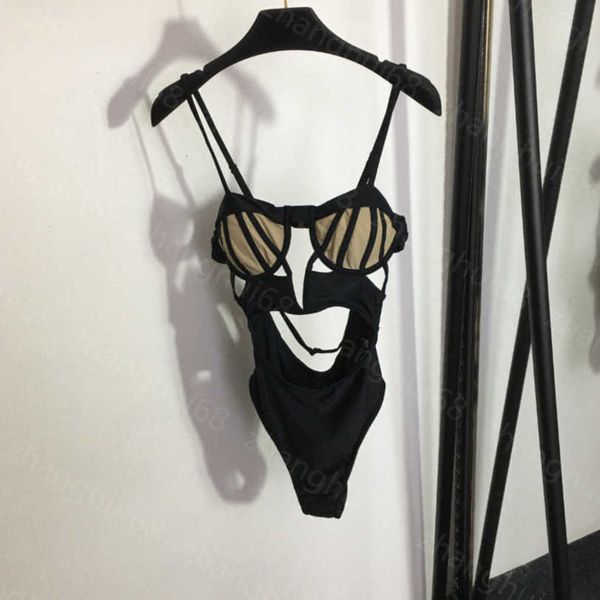 

23ss womens swimwear one-piece swimsuit designer bikini strapless suspender one-piece swimsuit women clothes a1, White;black