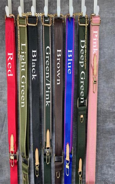 

women crossbody canvas bag parts strap 6 colors pink black green blue brown red shoulder straps for 3 piece set bag2288953