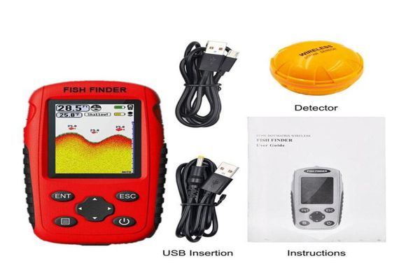 

fish finder portable wireless sonar 48m160ft depth 200m distance range lake fish detect professional finder3733884