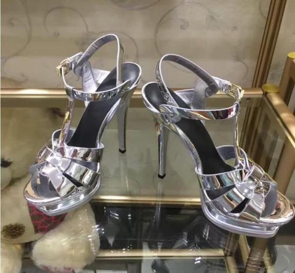 

brand fashion shoes women tribute sandals buckle strap platform heels gladiator open toe stiletto heel party sandals runw4618180, Black