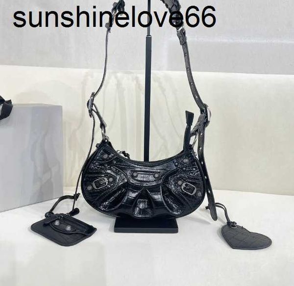 

7a quality 2022 women lady le cagole motorcycle shoulder bags luxury designers genuine leather crossbody clutch wallet purse pochette retro
