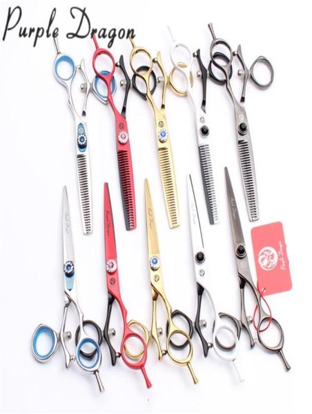 

hair scissors 55quot jp 440c purple dragon professional hairdressing cutting shears thinning swivel handle z90196061200