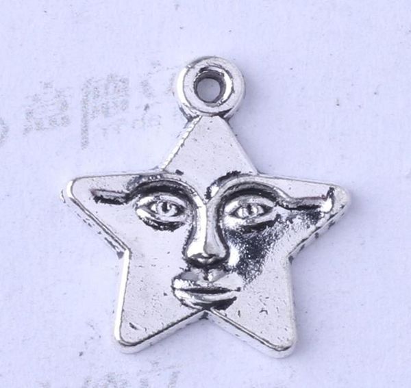 

star pendant bead antique silverbronze fit necklace 1614mm diy jewelry zinc alloy 400pcslot 33872487253, Bronze;silver