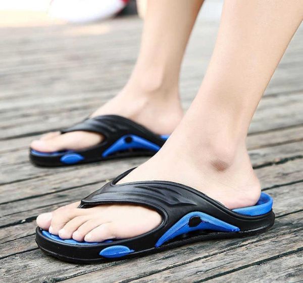 

summer flip flops men home indoor massage slippers fashion outdoor casual shoes comfortable design slipper zapatillas de hombres 25645310, Black