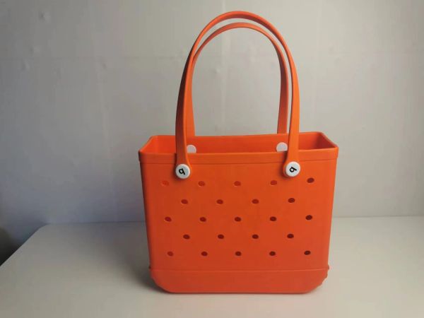 

Designer Tote Waterproof lightweight Women's oversized Tote Basket Tote Bag Gym Swimming Travel Fitness for men and Women Summer EVA Beach Bag, Brown