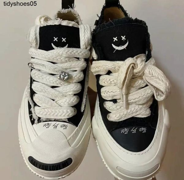 

wu jianhao xvessel women039s shoes hidden laughing cotton candy thick soled casual canvas men039s beggar shoes2908727, Black