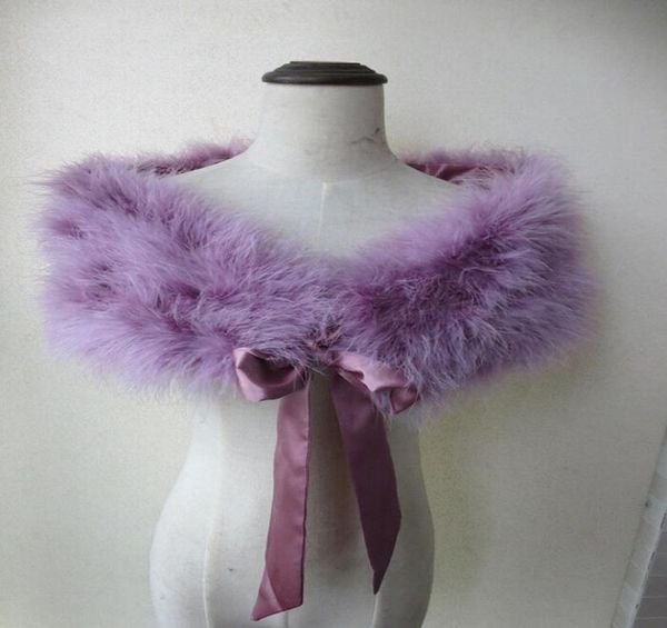 

real ostrich feather fur shrug cape bride wedding party shawl wrap soft 12colors7866184, Blue;gray