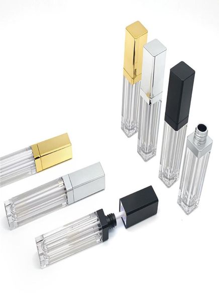 

custom private label lip gloss tubes packaging whole gold silver square 7ml led empty lipgloss tubes with mirror lipblam bottl1555379