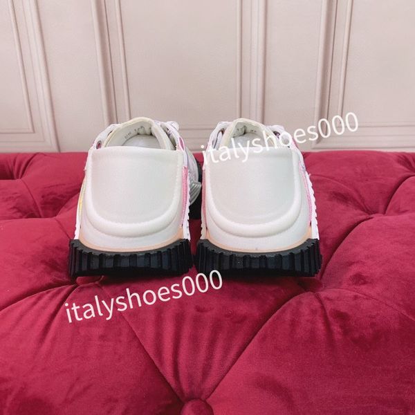

luxury designer womens fashion sneakers lace up popular flat casual men spring autumn walking shoes white, Black