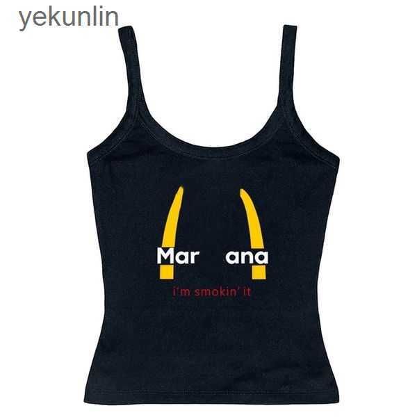 

2023 summer short women's y2k casual shirts vest tank knit night club t-shirt short sleeveless clothing slim fit baby print strap mcdon, White