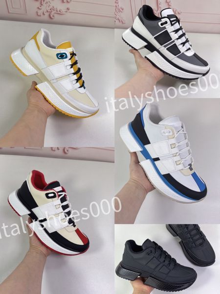 

designer casual shoes woman shoes leather lace up men fashion platform sneakers white black mens womens