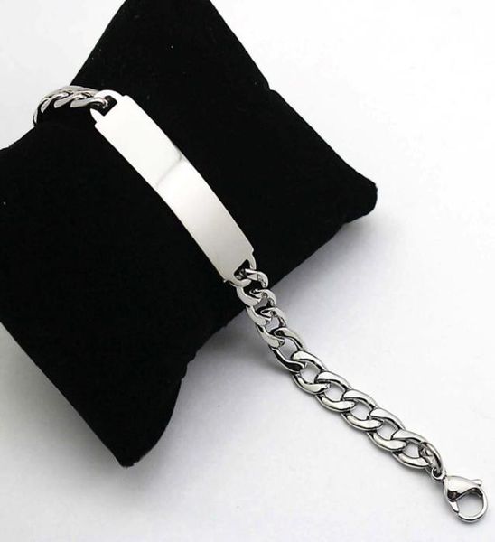 

fashionable stainless steel men039s bracelets rock style punk for cool man custom engraved bracelets pulsera plata nombre1877560, Golden;silver