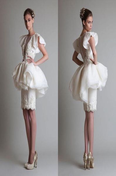 

2019 unique design cocktail dresses crew appliques button sheath column knee length organza lace see through prom party pageant go9188699, Black