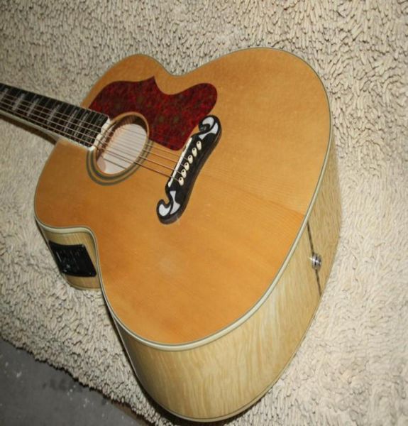 

new 6 strings pine electric guitar 200 acoustic guitar 0127344759