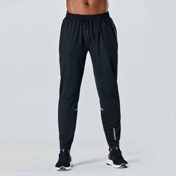 

2023 designer long lulus pants men sport running align yoga outdoor gym pockets slim fit sweatpants pant jogger trousers men casual elastic, Black