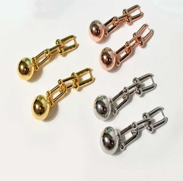 

pure 925 sterling silver jewelry for women long drop beads earrings luxcy party earrings fine costume jewelry gold color earring2538448, Golden;silver