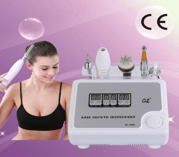 

3 in 1 pro high frequency bio microcurrent hair growth comb scalp care treatment sprayer machine6228929, Black;white