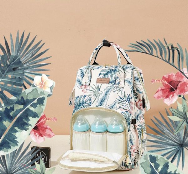 

hbp mummy backpack portable multifunction cute travel backpack for woman large baby bags waterproof with diaper pouch washa9037964