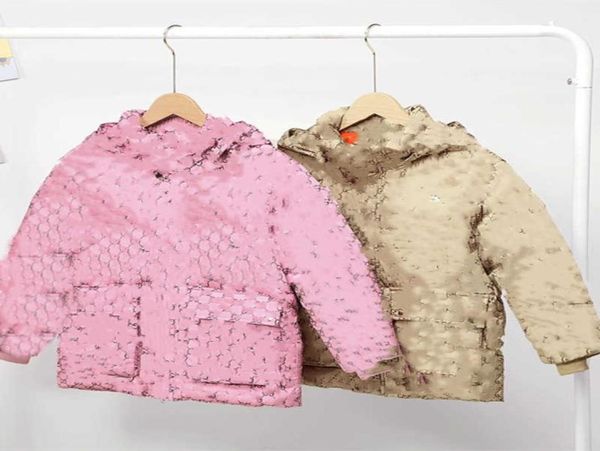 

dropship 1 piece hooded puffer down jackets kids children double g winter parkas coat toddler boy girl medium outwear windbreaker 8510548, Blue;gray