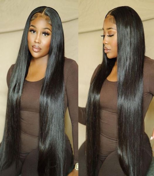 

peruvian straight hair bundles with closure 3 bundels stright human weave whole hairs weft and lace closures 30 32 40inch sunn7184329, Black