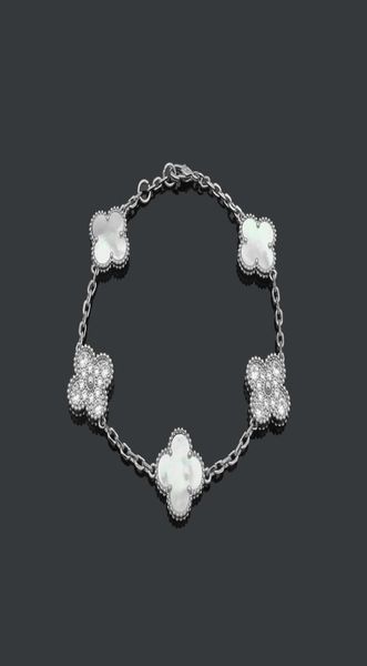 

luxury designer jewelry women bracelets fashion men and women chains style flower strap diamond bracelets specially designed for j5006526, Golden;silver