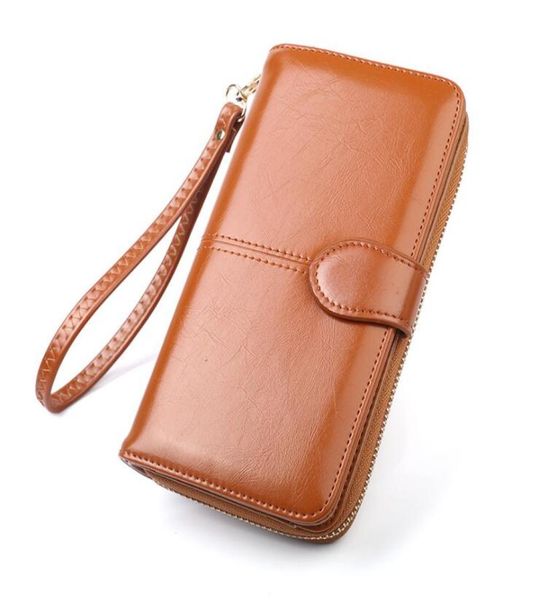 

fashion women men wallet purse ladies clutch bags men long zipper wallet card holder with box4851192, Red;black