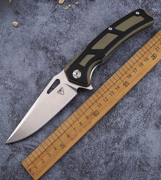 

outdoor premium ball bearing structure g10 handle folding knife 440c blade edc tool collection knife7907720