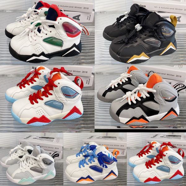 

kids shoes 7s basketball boys 7 sneakers children youth outdoor trainers toddlers girls sport kid shoe runner golden black grey white sneake