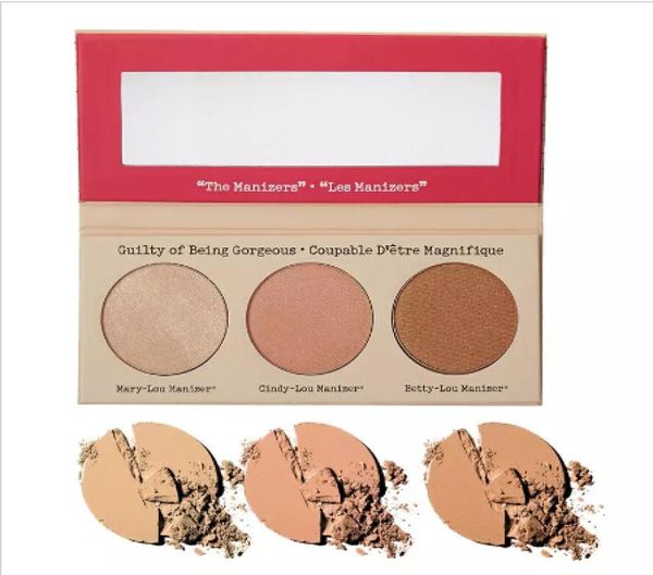

makeup cosmetics manizer sisters 3 color face pressed powder bettylou cindylou shimmer powder palette bronzers highlig 5517231