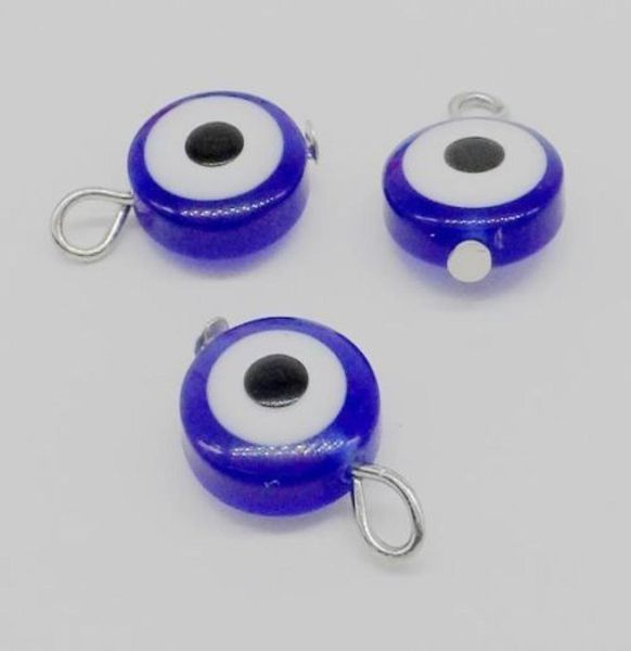 

500pcs hamsa evil eye kabbalah luck charms pendant for jewelry making craft 17x11mm5688602, Black