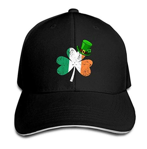 

st patricks day hat with four leaf clover baseball cap adjustable peaked sandwich hat unisexe men women baseball sports outdoors h6680605, Blue;gray