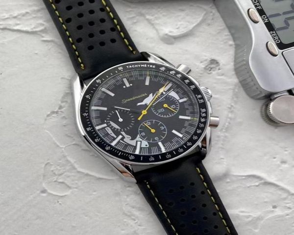 

omeg wrist watches for men 2022 new mens watches all dial work quartz watch luxury brand chronograph clock rubber5848908, Slivery;golden